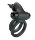 PRETTY LOVE - DOBLE ANILLO VIBRADOR CON ESTIMULADOR NEGRO