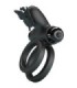 PRETTY LOVE - DOBLE ANILLO VIBRADOR CON ESTIMULADOR NEGRO
