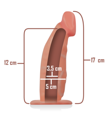INTENSE - ARNÉS HUECO CON DILDO 18 X 3.5 CM