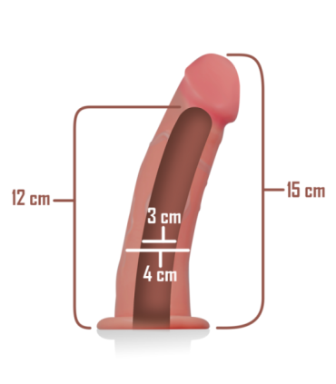 INTENSE - ARNÉS HUECO CON DILDO 16 X 3 CM