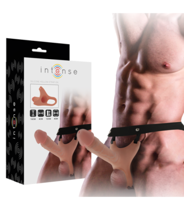 INTENSE - ARNÉS HUECO CON DILDO SILICONA 16 X 3.5 CM