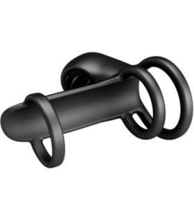PRETTY LOVE - JAMMY FUNDA DE PENE 12 VIBRACIONES CON LENGUA RECARGABLE SILICONA