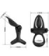 PRETTY LOVE - ANILLO VIBRADOR 10 VIBRACIONES SILICONA NEGRO