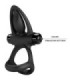 PRETTY LOVE - ANILLO VIBRADOR 10 VIBRACIONES SILICONA NEGRO