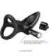 PRETTY LOVE - ANILLO VIBRADOR 10 VIBRACIONES SILICONA NEGRO