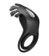 PRETTY LOVE - RUBEN ANILLO VIBRADOR 7 VIBRACIONES SILICONA NEGRO
