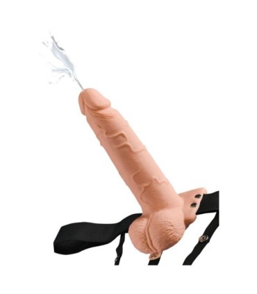 FETISH FANTASY SERIES - ARNÉS AJUSTABLE PENE REALÍSTICO CON TESTÍCULOS SQUIRTING 19 CM