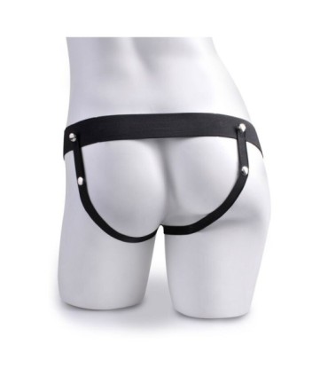 FETISH FANTASY SERIES - ARNÉS AJUSTABLE PENE REALÍSTICO CON TESTÍCULOS SQUIRTING 19 CM