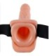 FETISH FANTASY SERIES - ARNÉS AJUSTABLE CONTROL REMOTO PENE REALÍSTICO CON TESTÍCULOS 23 CM