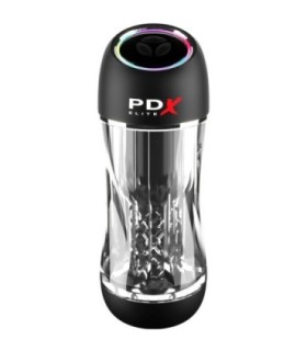 PDX ELITE - MASTURBADOR STROKER VIEWTUBE PRO VIBRADOR TRANSPARENTE