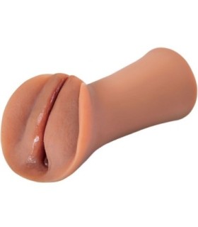 FETISH FANTASY EXTREME - MASTURBADOR MASCULINO SILICONA SLIPPERY SLIT CARAMELO