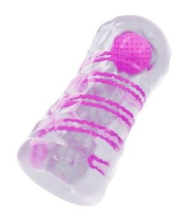 PRETTY LOVE - MASTURBADOR MASCULINO FANTASY ESPIRAL INTERNA Y BOLAS TRANSPARENTE
