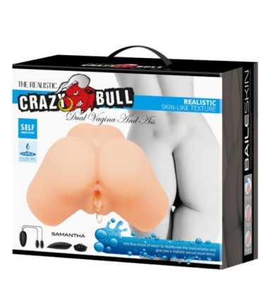 CRAZY BULL - VAGINA Y ANO REALÍSTICOS VIBRADOR SAMANTHA