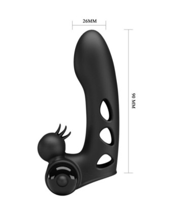 PRETTY LOVE - ORLANDO FUNDA DE DEDO VIBRADOR NEGRO