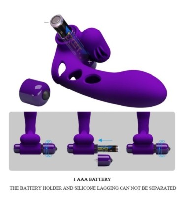 PRETTY LOVE - ORLANDO FUNDA DE DEDO VIBRADOR MORADO