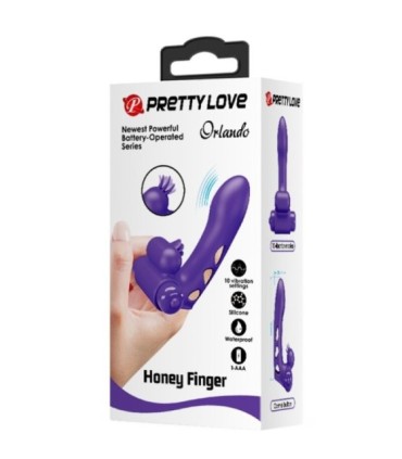 PRETTY LOVE - ORLANDO FUNDA DE DEDO VIBRADOR MORADO