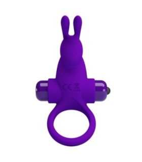 PRETTY LOVE - ANILLO VIBRADOR I CONEJO PARA PENE MORADO