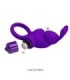 PRETTY LOVE - ANILLO VIBRADOR I CONEJO PARA PENE MORADO