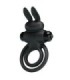 PRETTY LOVE - ANILLO VIBRADOR III CONEJO PARA PENE NEGRO