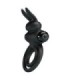 PRETTY LOVE - ANILLO VIBRADOR III CONEJO PARA PENE NEGRO