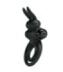 PRETTY LOVE - ANILLO VIBRADOR III CONEJO PARA PENE NEGRO