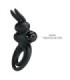 PRETTY LOVE - ANILLO VIBRADOR III CONEJO PARA PENE NEGRO