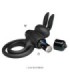 PRETTY LOVE - ANILLO VIBRADOR III CONEJO PARA PENE NEGRO