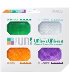 TENGA - UNI VARIETY MASTURBADOR DEDAL PACK 4 UDS