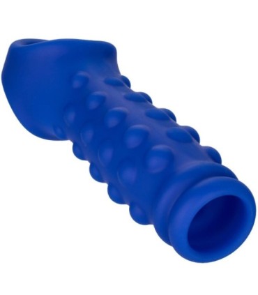CALEXOTICS - ADMIRAL BEADED FUNDA PENE SILICONA LÍQUIDA AZUL
