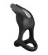 PRETTY LOVE - SILAS ANILLO VIBRADOR 7 VIBRACIONES SILICONA NEGRO