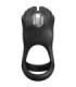 PRETTY LOVE - SILAS ANILLO VIBRADOR 7 VIBRACIONES SILICONA NEGRO