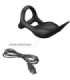 PRETTY LOVE - SILAS ANILLO VIBRADOR 7 VIBRACIONES SILICONA NEGRO