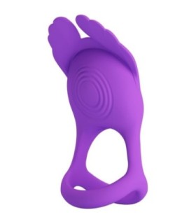 PRETTY LOVE - SILAS ANILLO VIBRADOR 7 VIBRACIONES SILICONA LILA