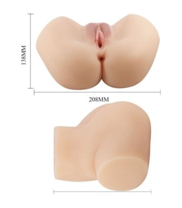 CRAZY BULL - VAGINA Y ANO REALÍSTICOS VIBRADOR HAILEY