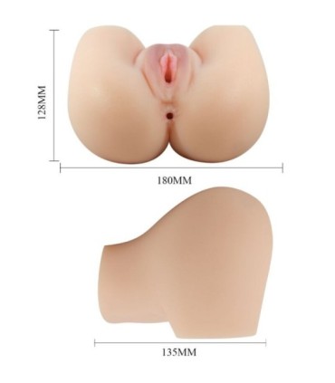 CRAZY BULL - VAGINA Y ANO REALÍSTICOS VIBRADOR MILA