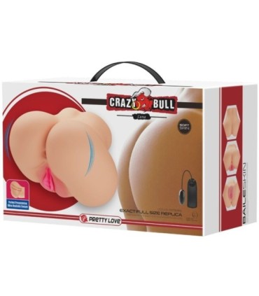 CRAZY BULL - VAGINA Y ANO REALÍSTICOS VIBRADOR LUNA