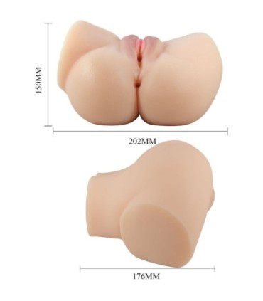 CRAZY BULL - VAGINA Y ANO REALÍSTICOS VIBRADOR EMILIA