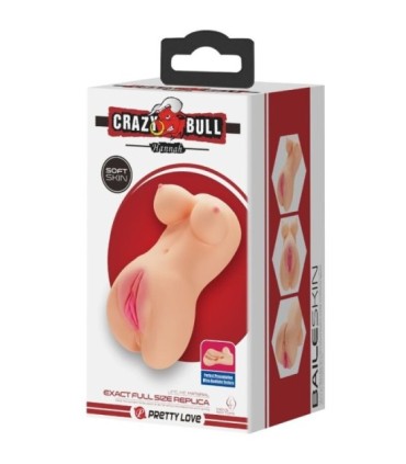 CRAZY BULL - VAGINA Y ANO REALÍSTICOS VIBRADOR HANNAH
