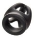 CALEXOTICS - ALPHA ANILLO DE JAULA DOBLE NEGRO