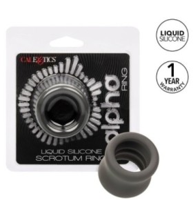 CALEXOTICS - ALPHA ANILLO EXTENSIÓN ESCROTO DOBLE NEGRO