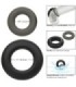 CALEXOTICS - ALPHA SET DE 2 ANILLOS PROLONG GRIS