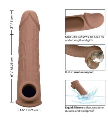 CALEXOTICS - PERFORMANCE MAXX EXTENSIÓN REALISTA 8 PIEL MORENO