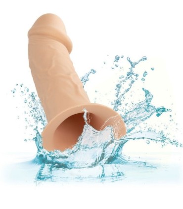 CALEXOTICS - PERFORMANCE MAXX EXTENSIÓN REALISTA CON ARNÉS PIEL CLARO