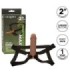 CALEXOTICS - PERFORMANCE MAXX EXTENSIÓN REALISTA CON ARNÉS PIEL MORENO