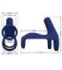 PRETTY LOVE - ELISH ANILLO VIBRADOR CON EXTENSIÓN AZUL