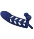PRETTY LOVE - ALTAF ANILLO VIBRADOR CON FUNDA DE SILICONA AZUL