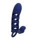 PRETTY LOVE - ALTAF ANILLO VIBRADOR CON FUNDA DE SILICONA AZUL