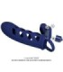 PRETTY LOVE - ALTAF ANILLO VIBRADOR CON FUNDA DE SILICONA AZUL