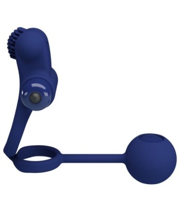 PRETTY LOVE - REMINGTON DOBLE ANILLO VIBRADOR CON PLUG AZUL