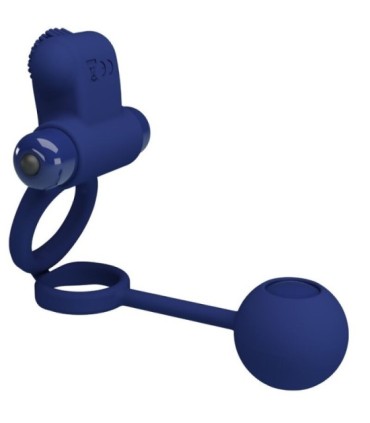 PRETTY LOVE - REMINGTON DOBLE ANILLO VIBRADOR CON PLUG AZUL